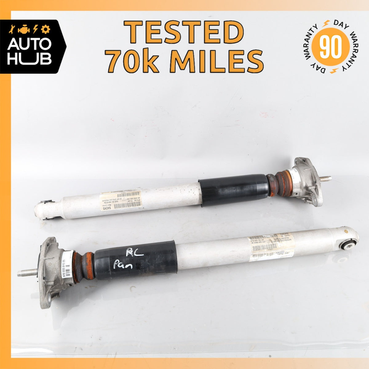 Porsche Panamera 970 Rear Left & Right Airmatic Air Shock Strut Set OEM 70k - photo 1