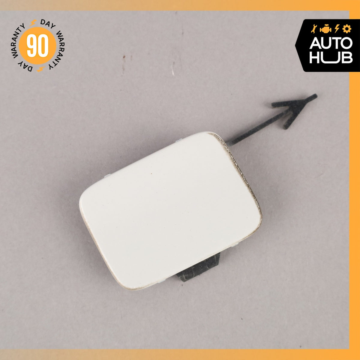 17-19 Audi 4M Q7 Rear Bumper Tow Hook Hitch Cover Lid OEM 87k - photo 3