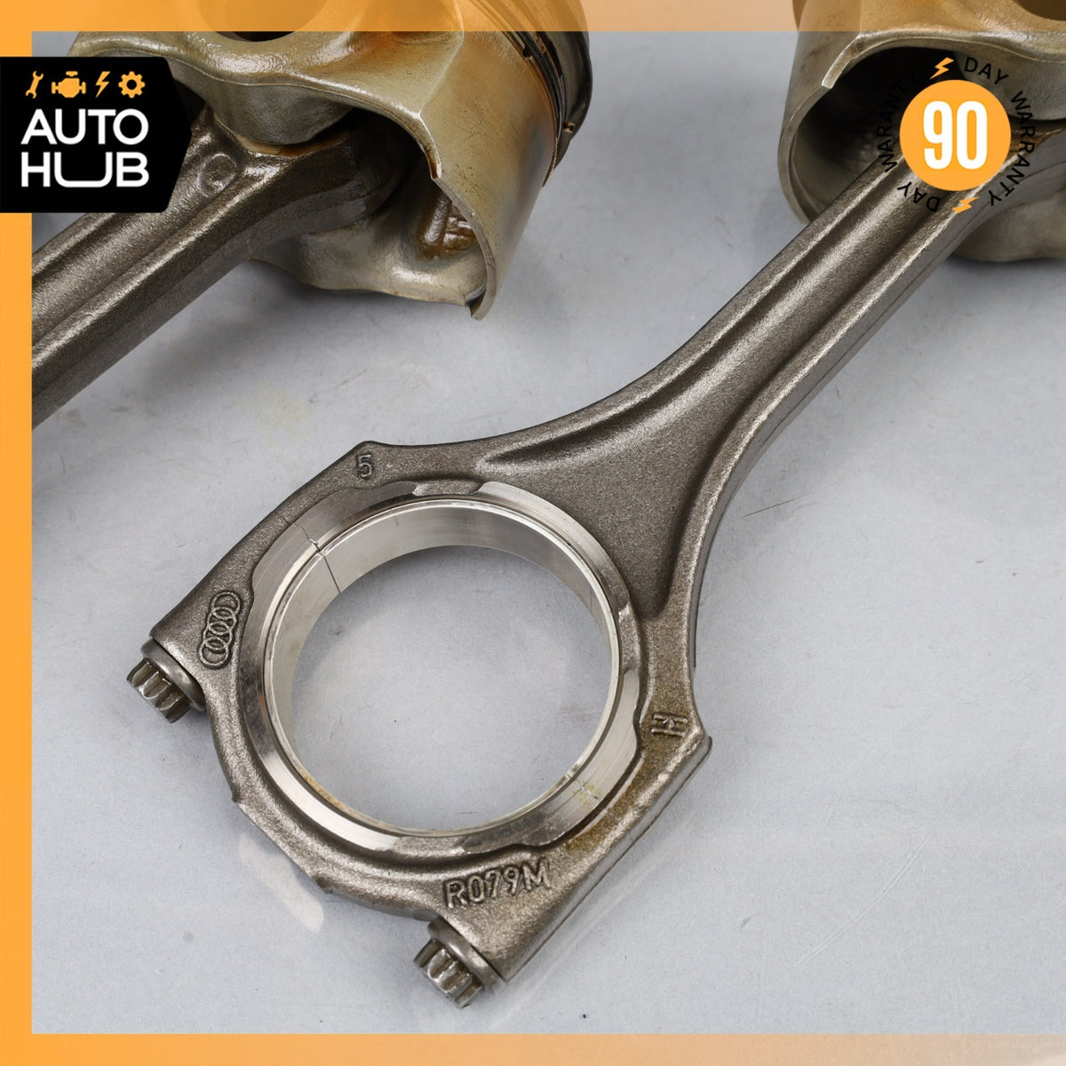 13-14 Audi S8 / Bentley GT 4.0L Engine Piston Connecting Rod Set 079107066EA OEM - photo 5