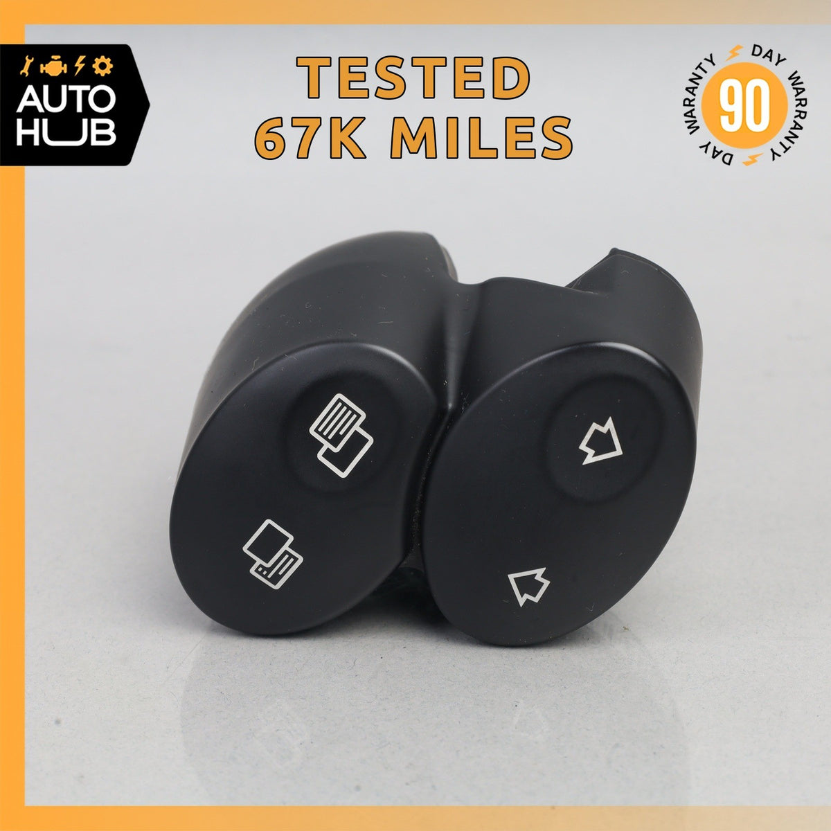 03-11 Mercedes W209 CLK350 E550 SL55 AMG Steering Wheel Control Button Gray OEM - photo 1