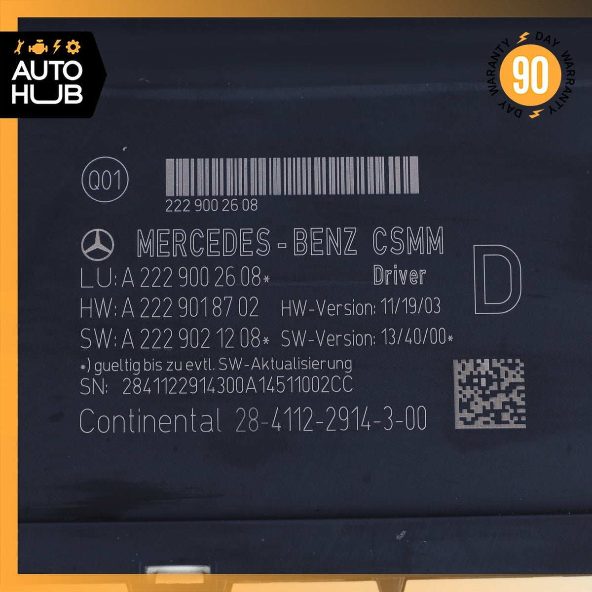 14-17 Mercedes W222 S65 S600 S63 AMG Front Left Side Seat Control Module OEM - photo 10