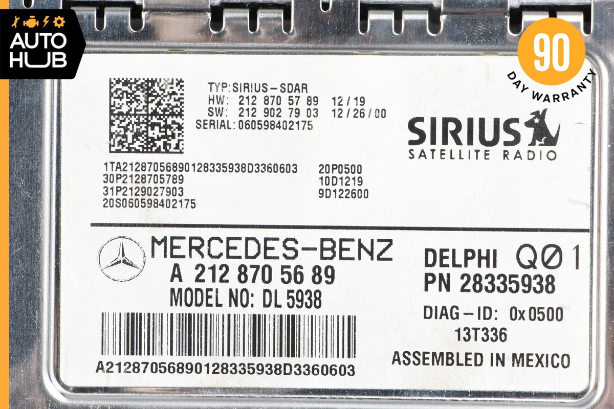 Mercedes X166 GL450 SLK250 E550 Sirius Satellite Radio Receiver 2128705689 OEM - photo 11