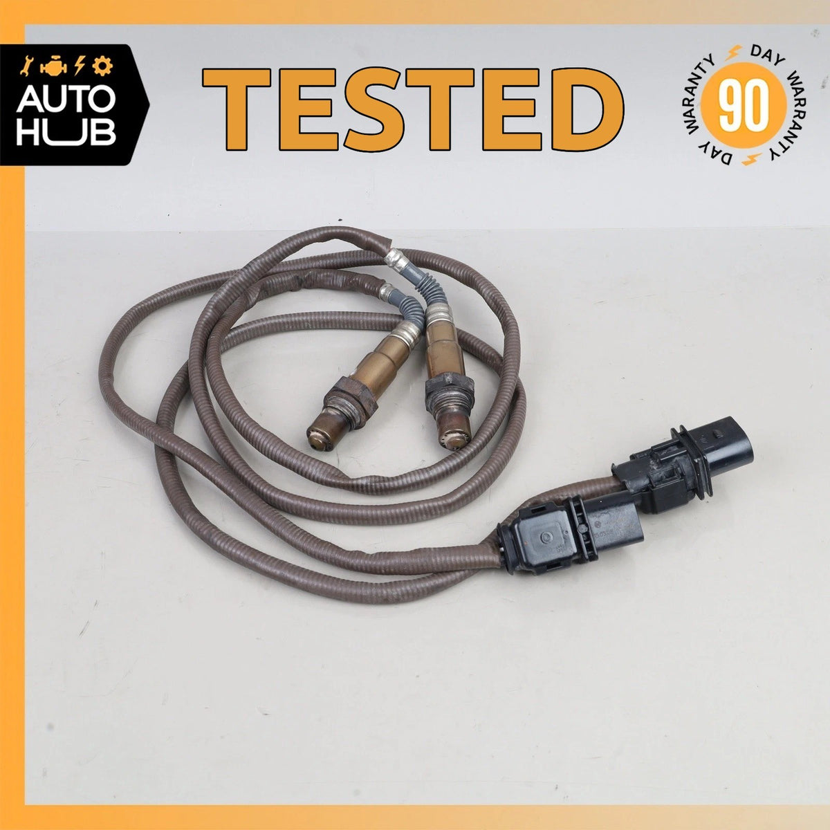 15-21 Mercedes W205 C63 GLC63 AMG Front Oxygen O2 Sensor Lambda set of 2 OEM - photo 1