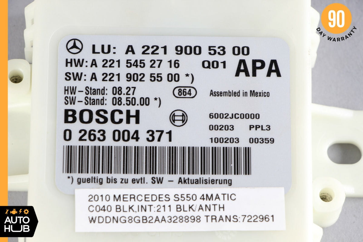 10-13 Mercedes W221 S550 S63 AMG Park Assist Parktornic Sensor Module Control - photo 6