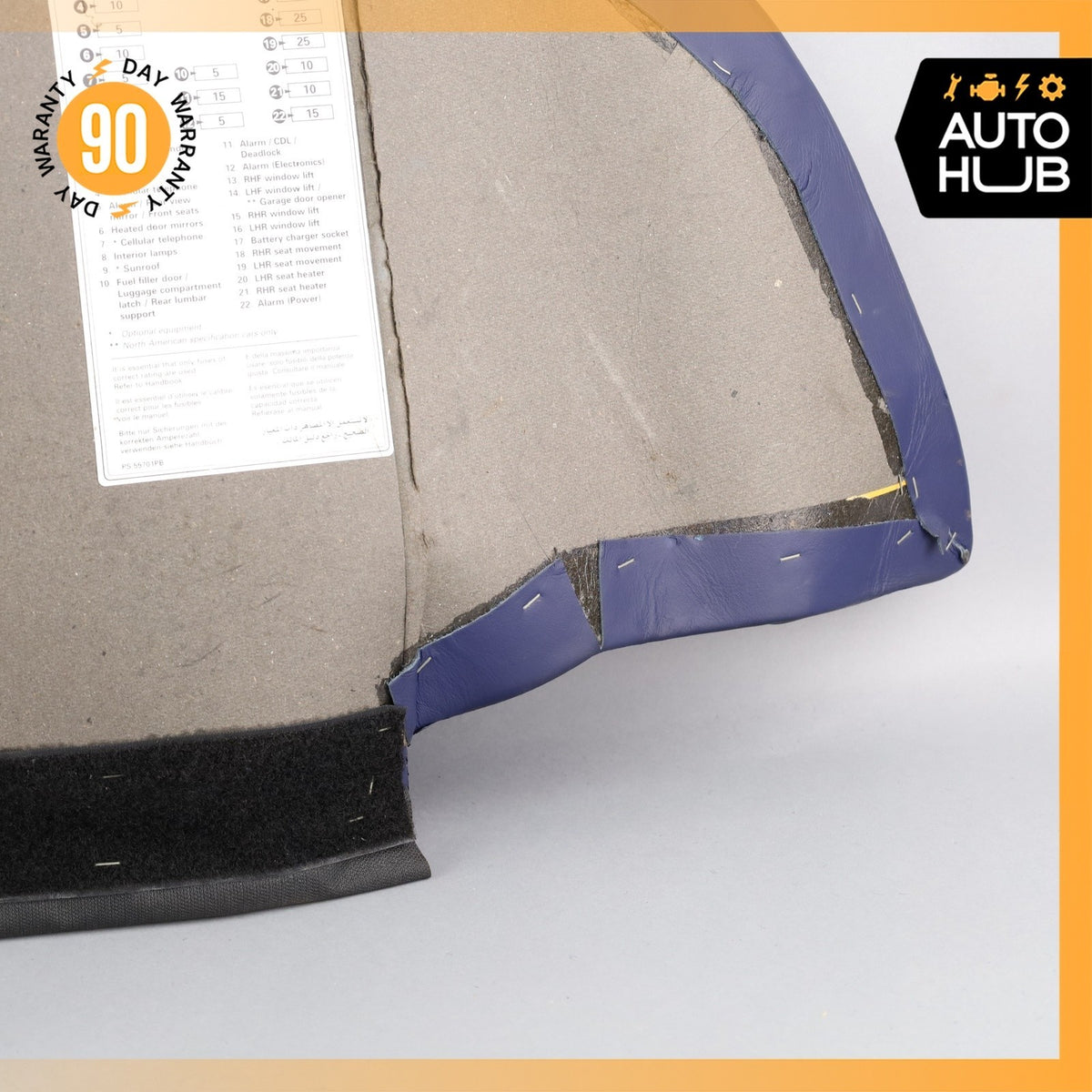 99-02 Bentley Arnage / RR Seraph Rear Left Side Trunk Boot Mat Carpet Cover OEM - photo 17