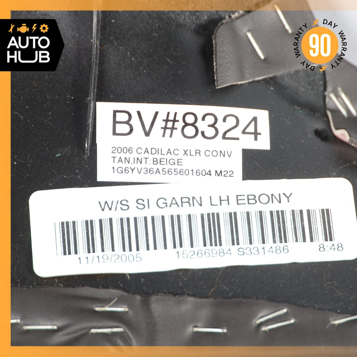 04-08 Cadillac XLR A Pillar Panel Trim Cover Left Driver Side Black 15266984 OEM - photo 19