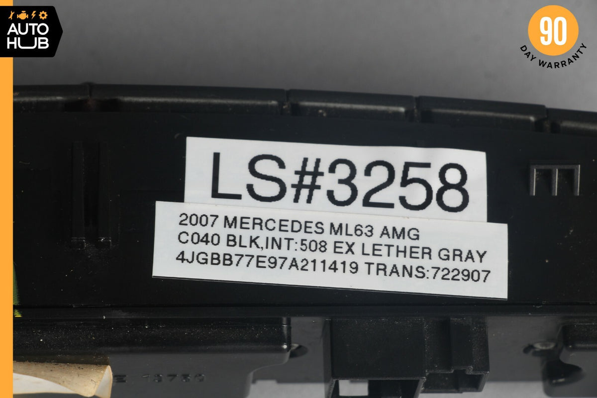 07-11 Mercedes W164 ML63 AMG Dash Hazard Heated Seats ESP Control Panel OEM - photo 12