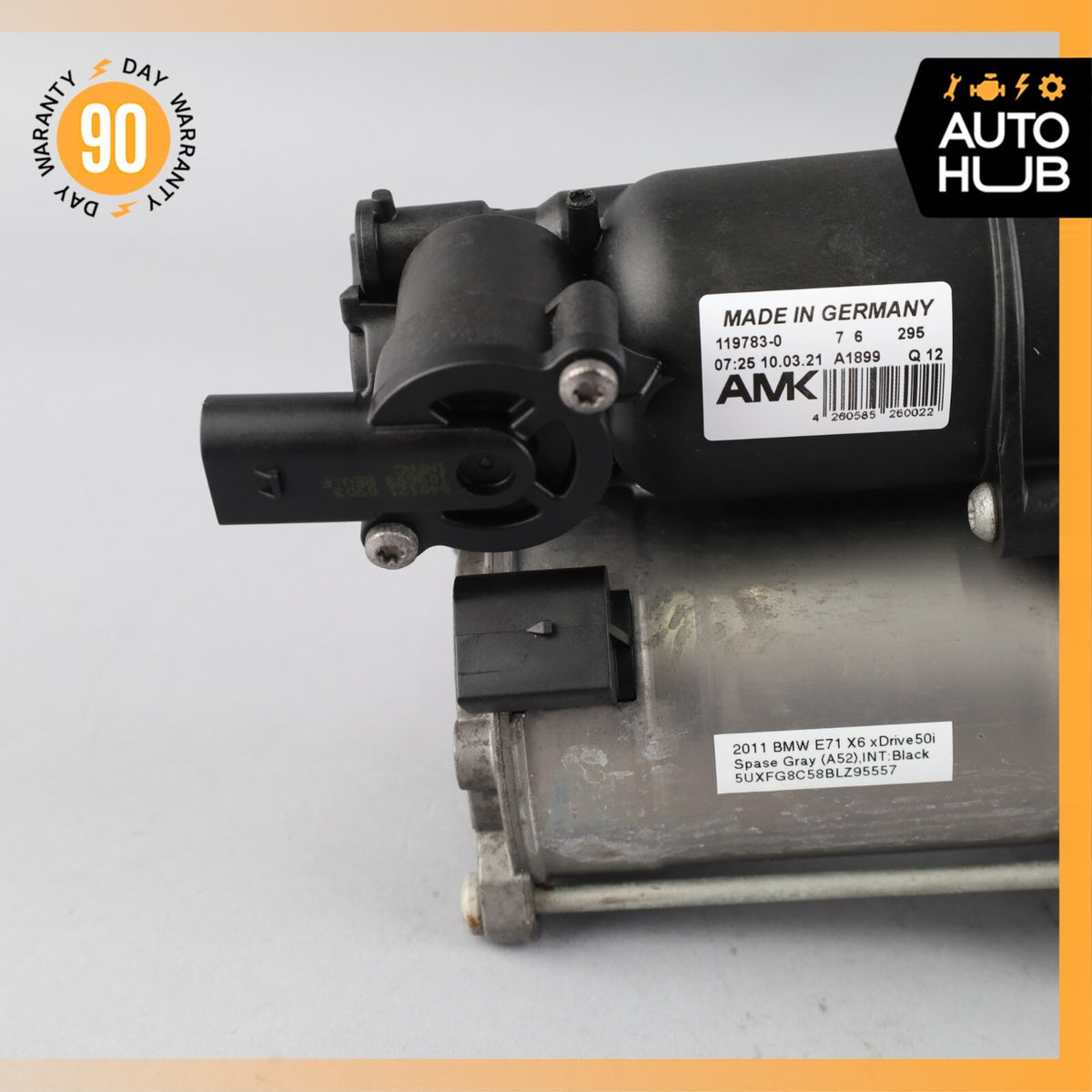 07-14 BMW E71 X6 xDrive50i X5 Airmatic Air Suspension Compressor Pump OEM - photo 4