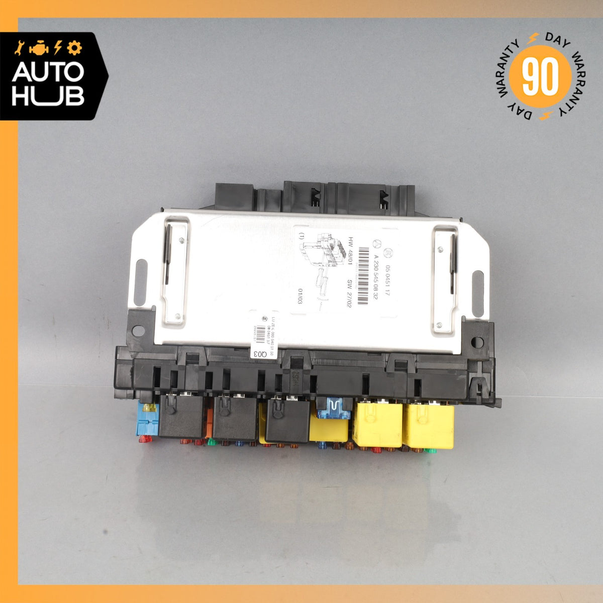 03-12 Mercedes R230 SL500 SL55 AMG Front Left SAM Fuse Box Control Module OEM - photo 1