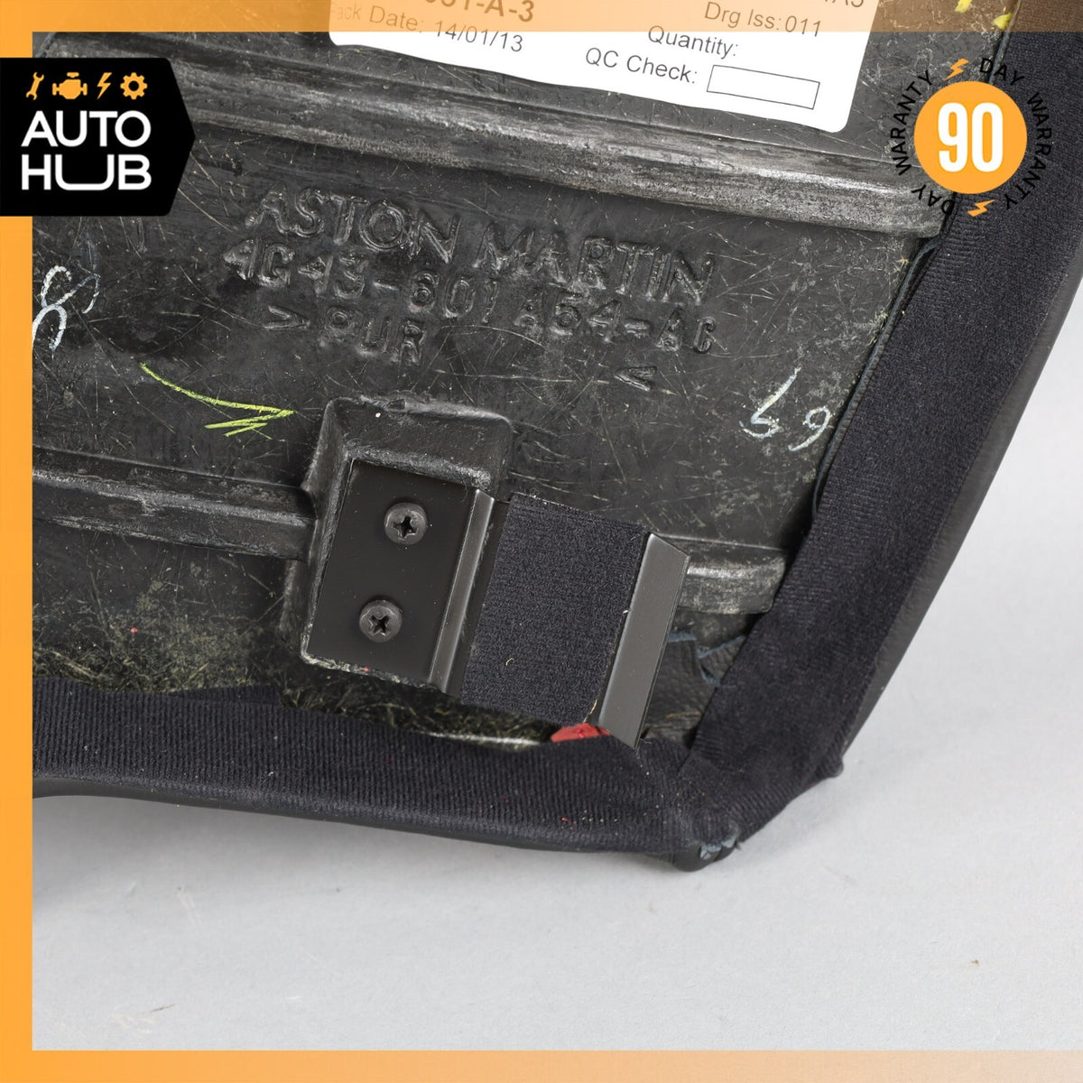 13-16 Aston Martin DB9 Rear Right Side Top Upper Seat Trim Panel OEM 35k - photo 12