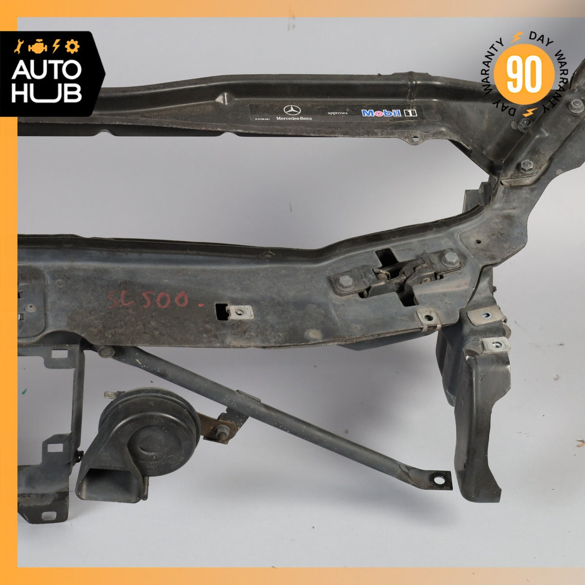 03-08 Mercedes R230 SL500 SL55 Upper Radiator Support Core Headlight Bracket OEM - photo 4