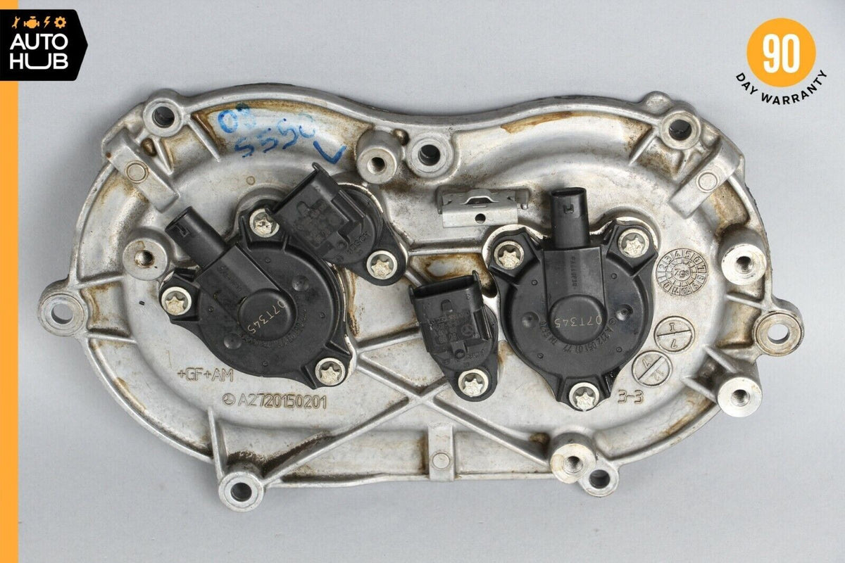 Mercedes W221 S550 E350 Front Left Side Engine Timing Chain Cover Plate OEM - photo 1