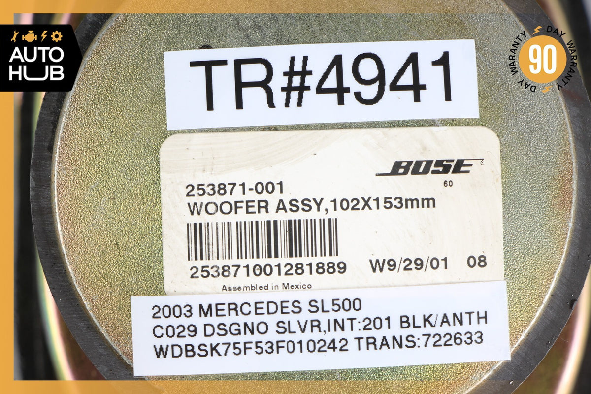 03-08 Mercedes R230 SL500 SL55 AMG Subwoofer Audio Radio Speaker BOSE OEM - photo 9