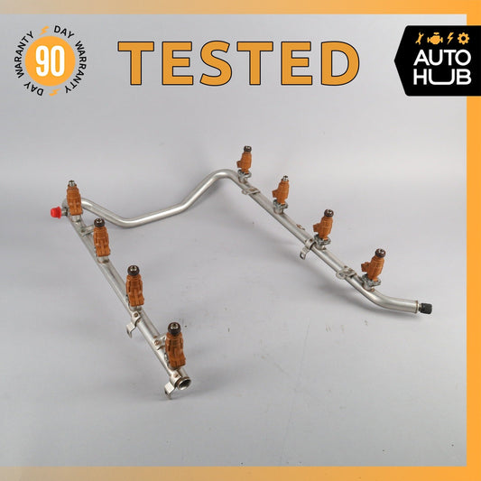 00-06 Mercedes W208 CLK430 SL500 E500 Fuel Injector Rail w/ Injectors OEM - photo 1