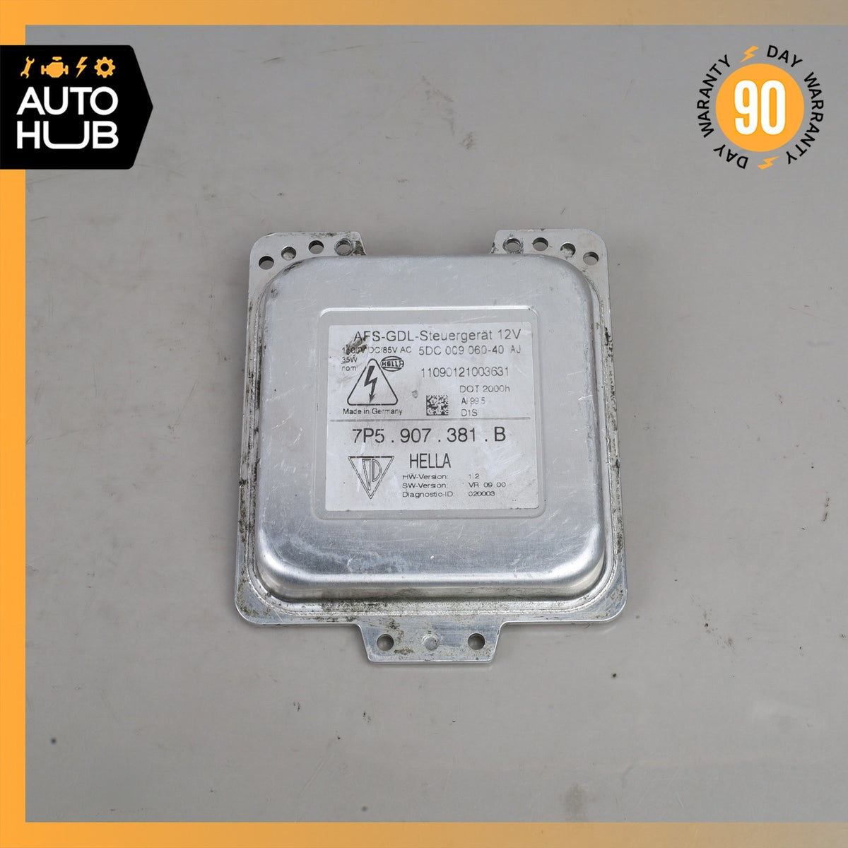 11-12 Porsche Cayenne 958 HID Headlight Ballast Module Unit 7P5907381B OEM - photo 3