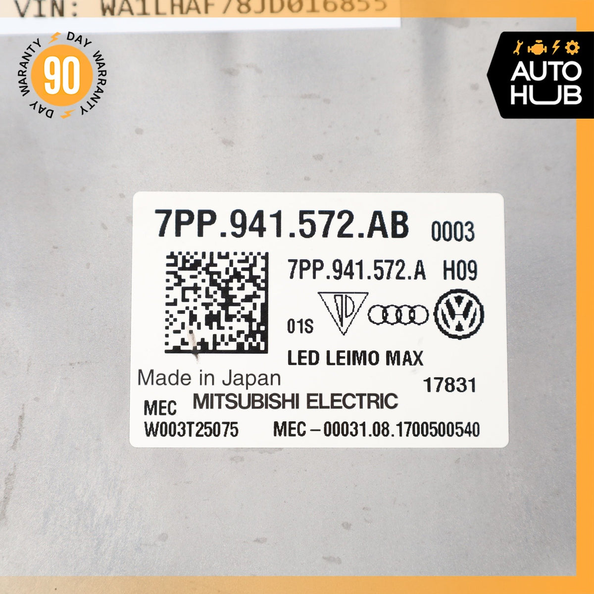 16-20 Audi 4M Q7 A4 Headlight Ballast LED Control Module OEM - photo 9
