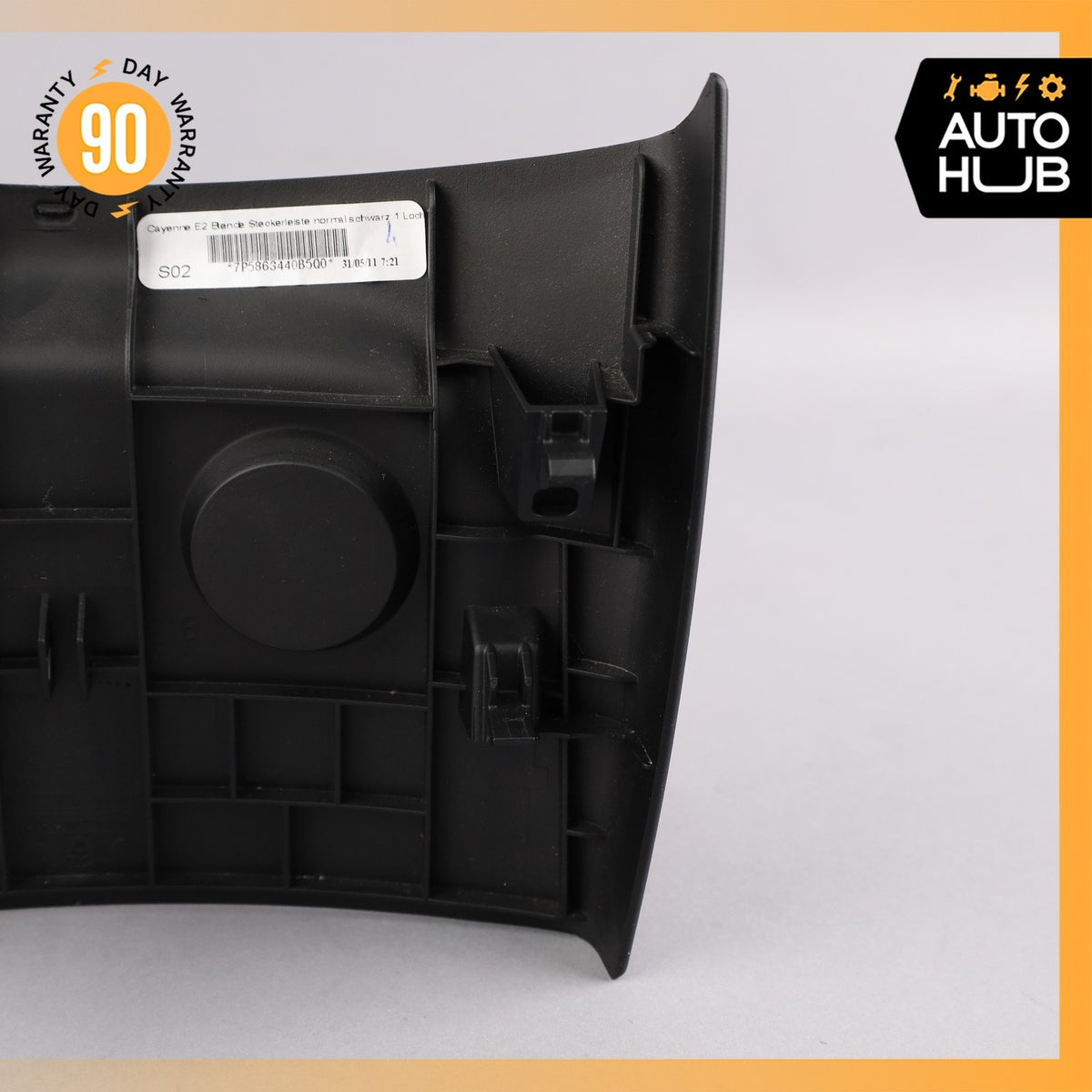 11-18 Porsche Cayenne 958 VR6 S Rear Center Console Trim Panel Black OEM - photo 6
