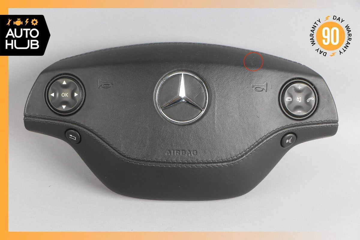 07-10 Mercedes W221 S550 CL550 S400 Steering Wheel Airbag Air Bag Black OEM - photo 1