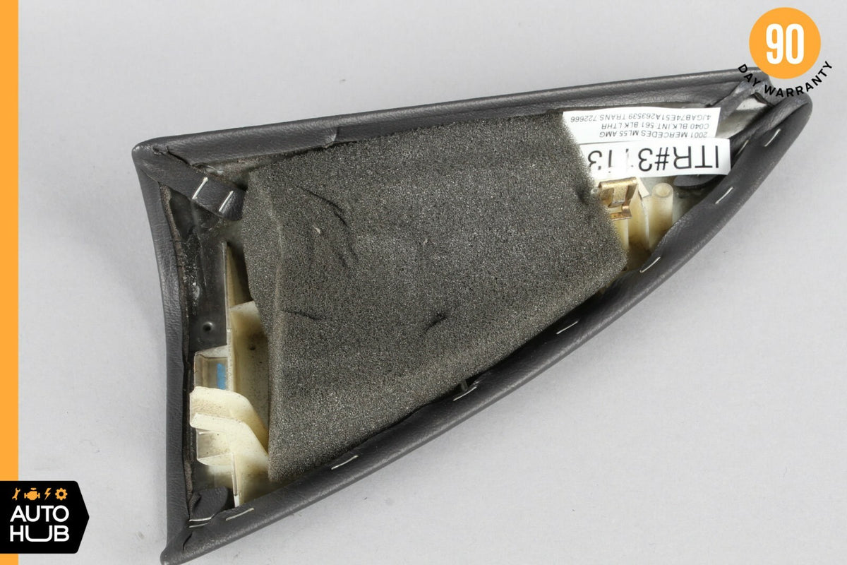 98-01 Mercedes W163 ML430 ML55 Right Door Mirror Corner Trim Panel Black OEM - photo 7