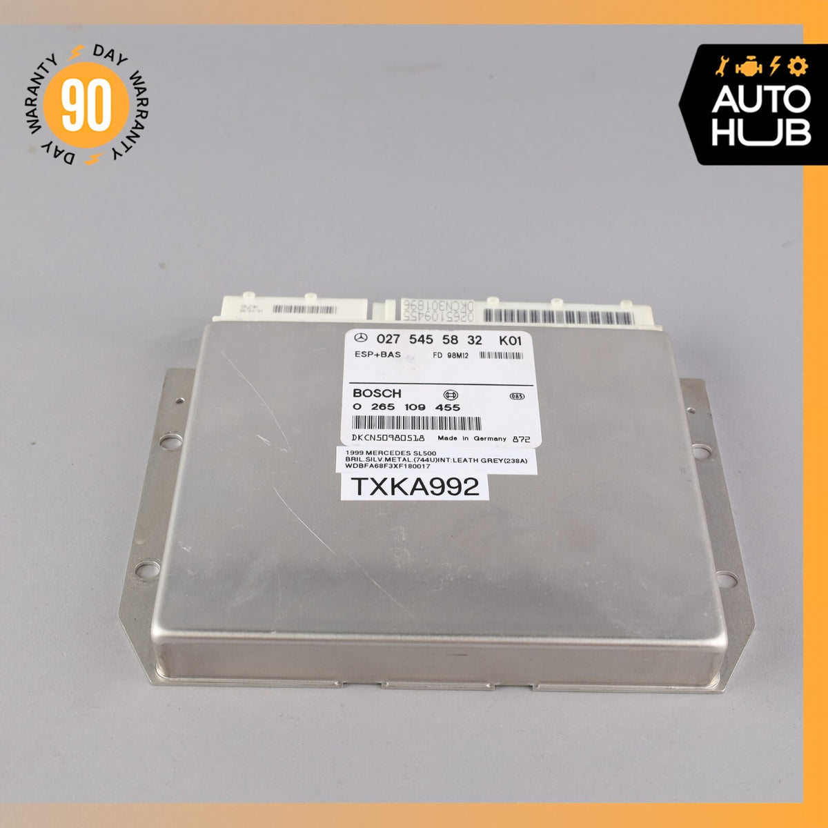 99-02 Mercedes R129 SL500 SL600 Electronic Stability Control Module ABS ESP OEM - photo 1