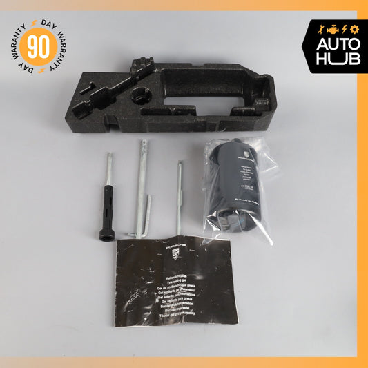 11-18 Porsche Cayenne 958 Hybrid S Spare Wheel Jack Tools Holder Box OEM - photo 1