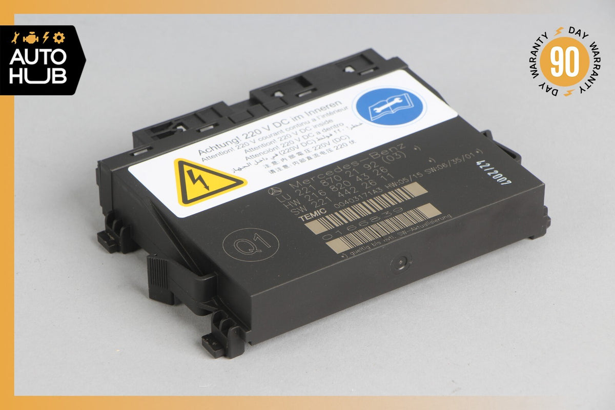 07-10 Mercedes W216 CL550 Front Left or Right Seat Contour Control Module OEM - photo 1