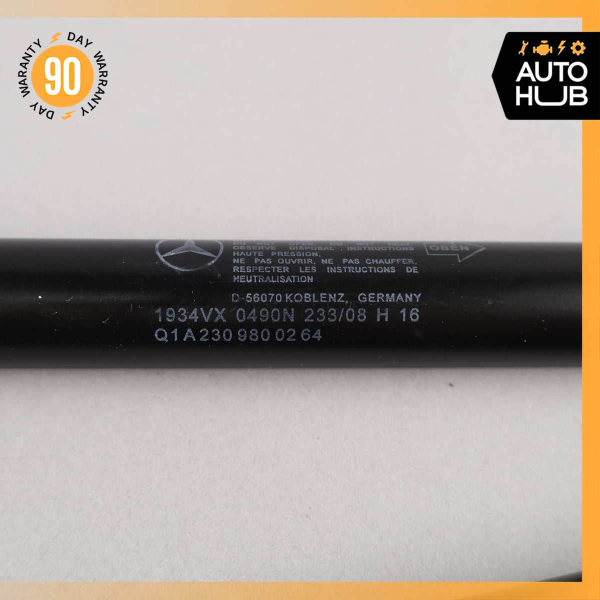 Mercedes R230 SL550 Trunk Tailgate Shock Strut Left & Right Set OEM - photo 12