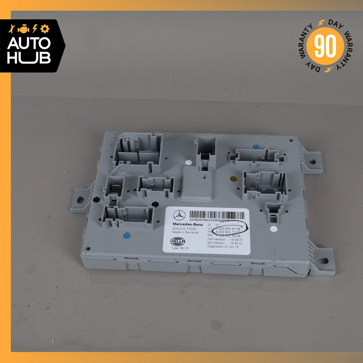 15-18 Mercedes W205 C300 C350e Rear Trunk SAM Control Module 2229009708 OEM - photo 3