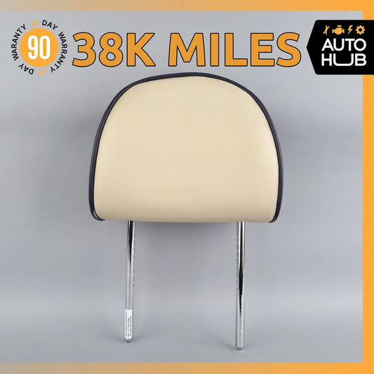 00-04 Aston Martin DB7 Front Left or Right Seat Headrest Beige / Blue OEM 38k - photo 1