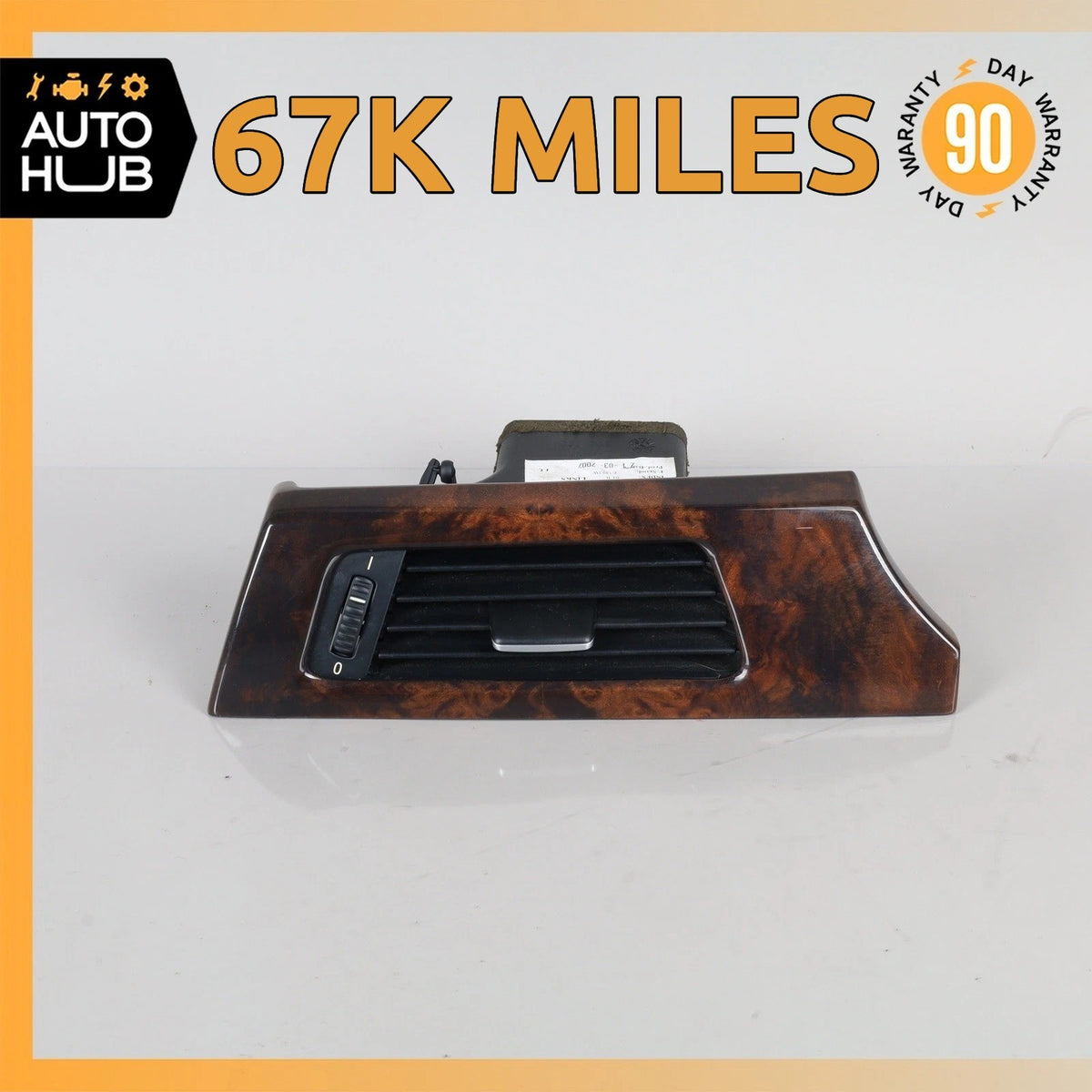 06-13 BMW E90 328i 335i Dash AC A/C Air Vent Grill Left Side w/ Trim OEM 67k - photo 1
