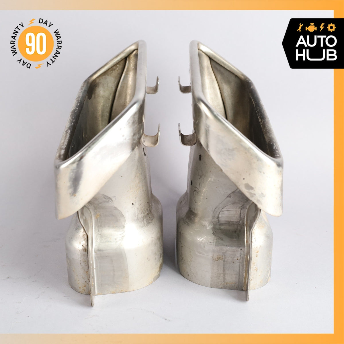 10-16 Mercedes W221 S400 SL400 AMG Exhaust Muffler Tips Left and Right Set OEM - photo 7