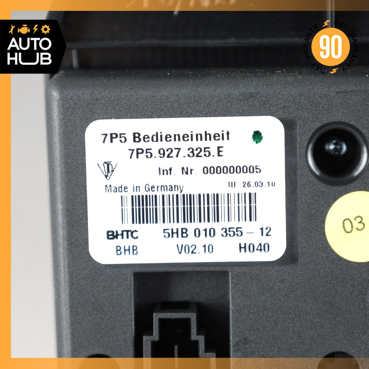 Porsche Cayenne 958 Rear Seat Heat Lock Switch Control Panel 7P5927325E OEM - photo 14
