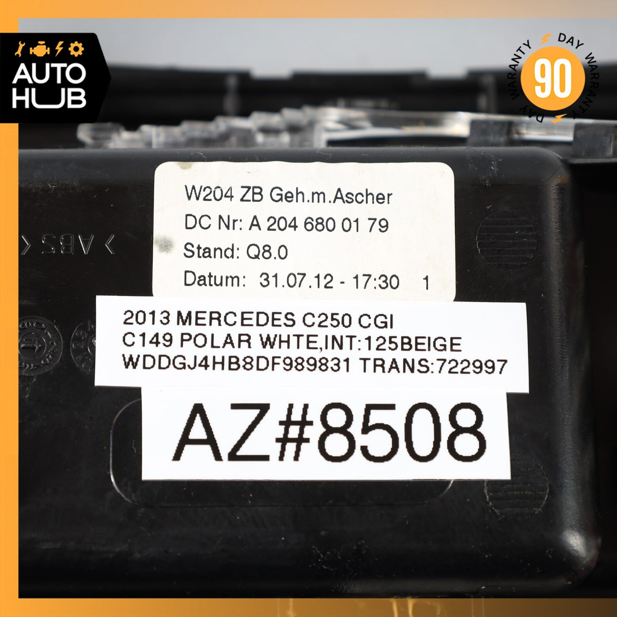 Mercedes W204 C250 E350 C350 Center Console Ashtray Ash Tray Compartment OEM - photo 16