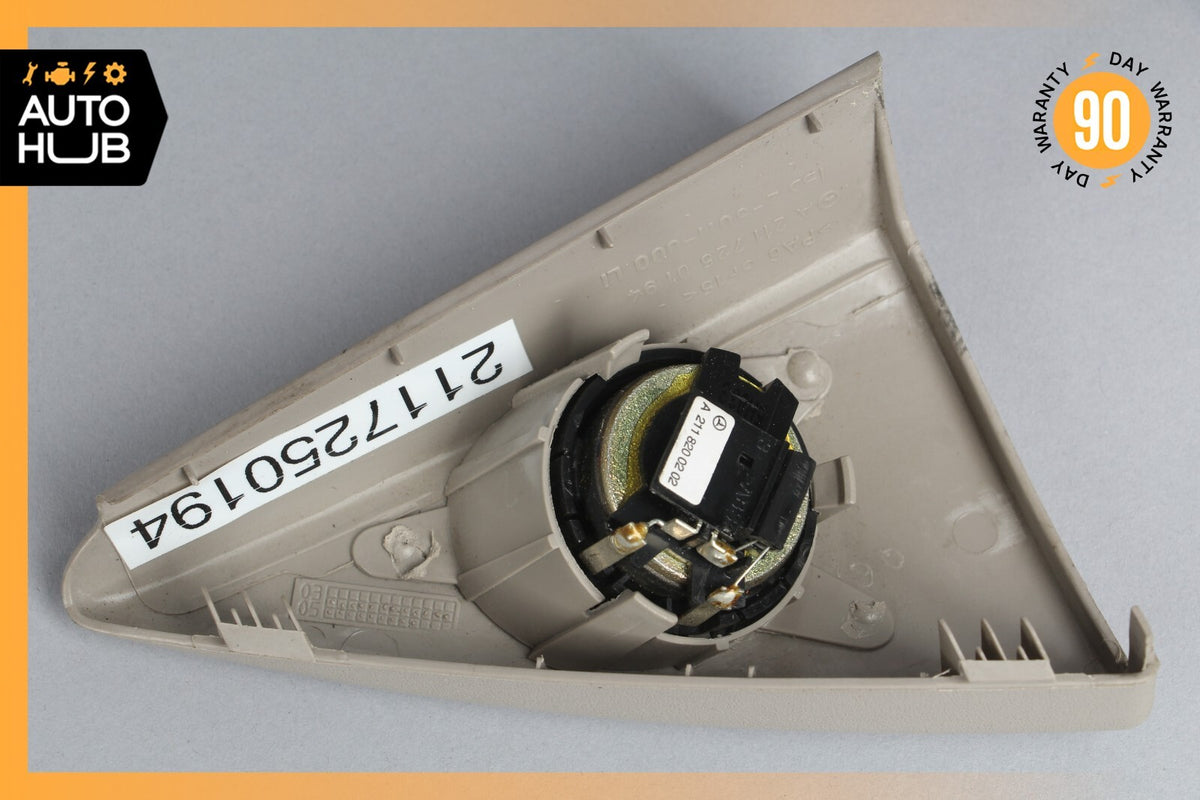 03-06 Mercedes W211 E500 E320 Tweeter Speaker Cover Left Driver Side Gray OEM - photo 8