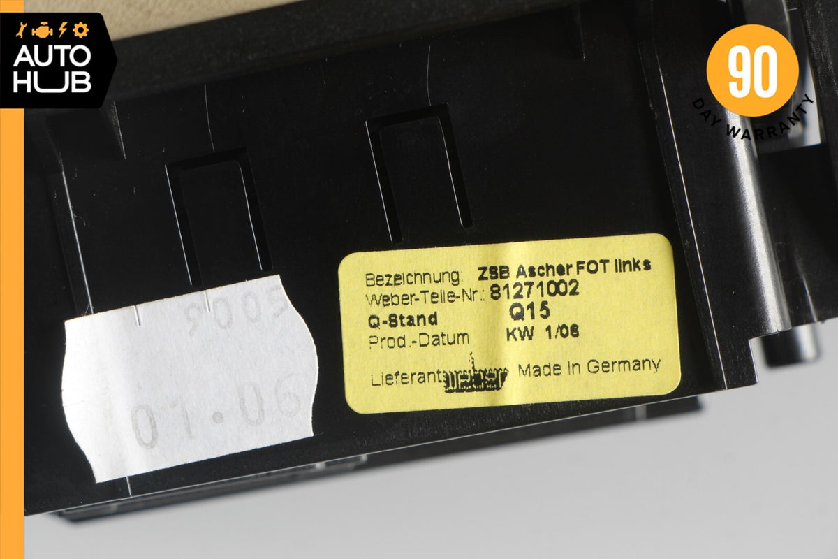 07-09 Mercedes W221 S550 S450 Rear Left Side Door Ashtray Ash Tray Nappa Beige - photo 10