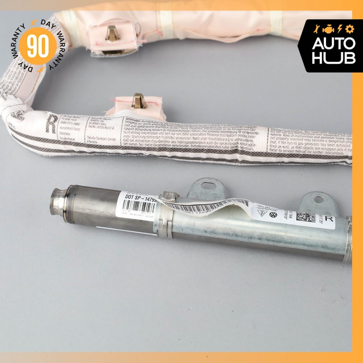 11-18 Porsche Cayenne 958 Roof Curtain Airbag Air Bag Right Side OEM 39k - photo 16