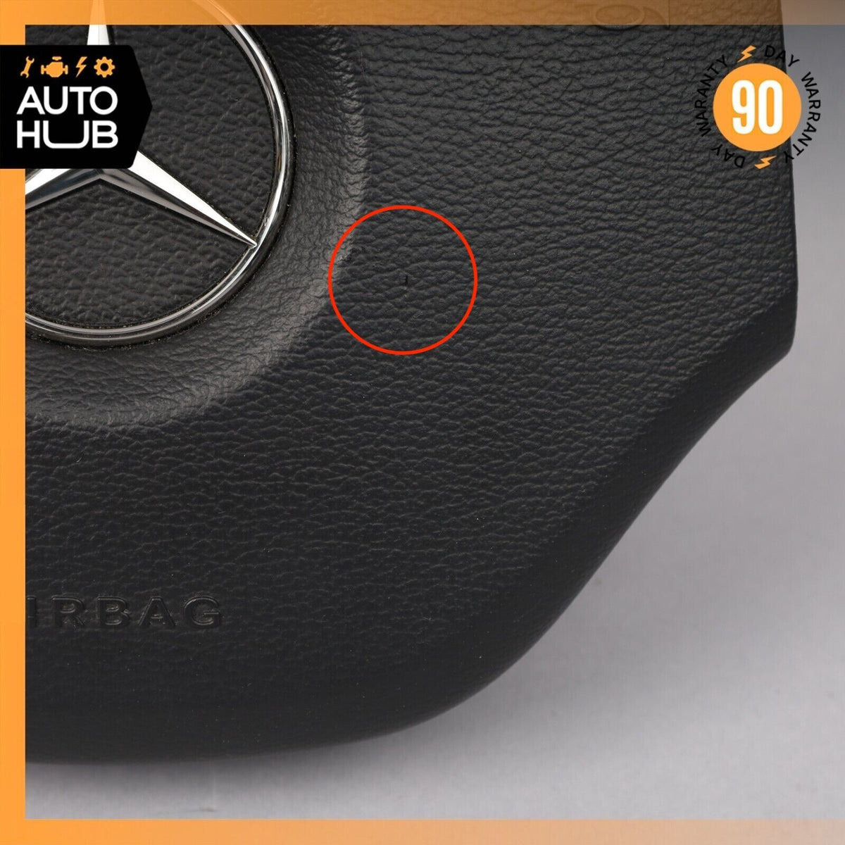 06-08 Mercedes W164 ML550 GL450 Driver Steering Wheel Airbag Air Bag Black OEM - photo 2