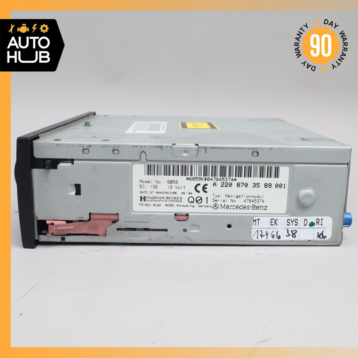 Mercedes W215 CL500 S500 E350 Car Navigation DVD CD Player GPS Harman OEM - photo 4