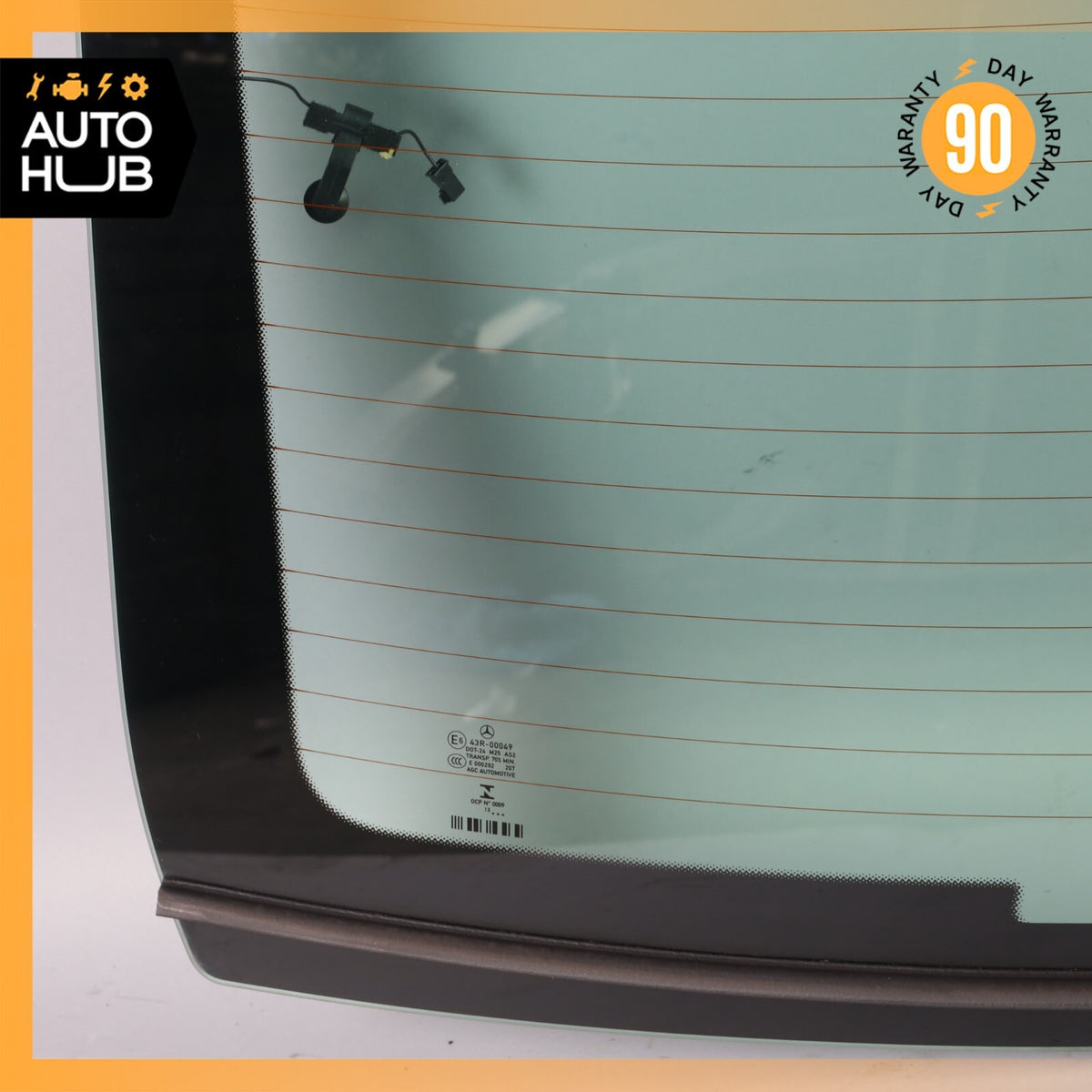 10-16 Mercedes W212 E400 E350 E250 Sedan Rear Windshield Window Glass OEM - photo 9
