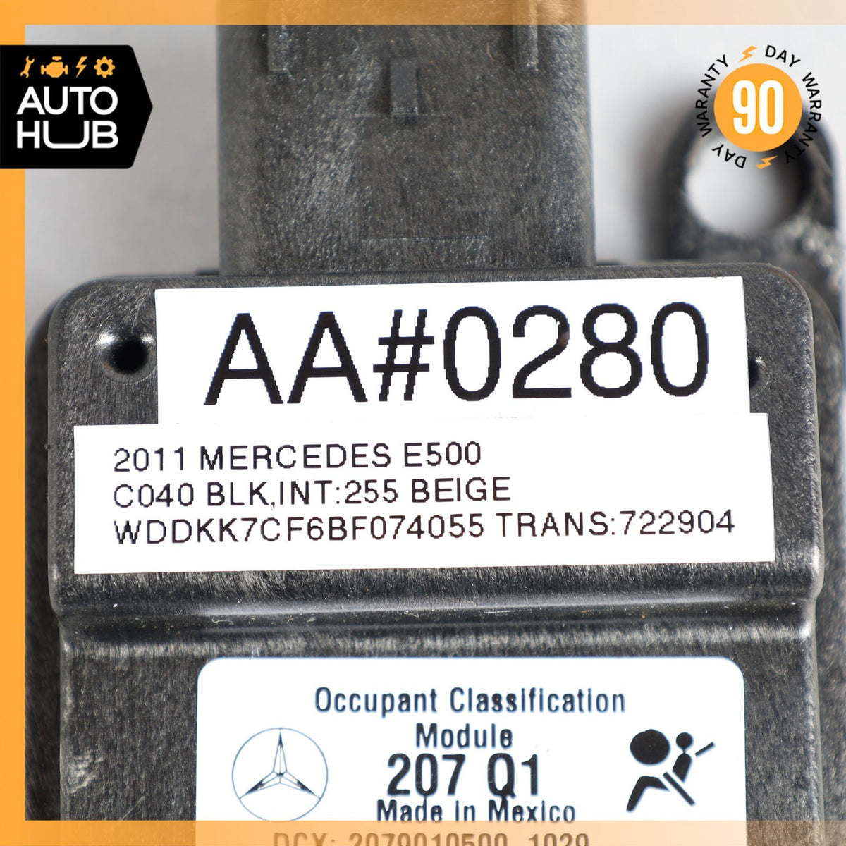 10-14 Mercedes W207 E550 C250 C300 Seat Occupancy Sensor Mat SRS Module OEM - photo 6