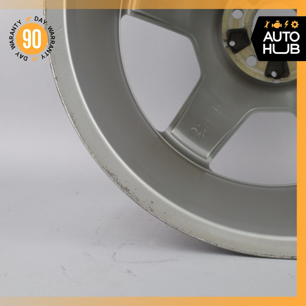 Mercedes W221 S550 CL63 AMG 8.5 x 19 19" Front Wheel Rim Polished Silver OEM - photo 12
