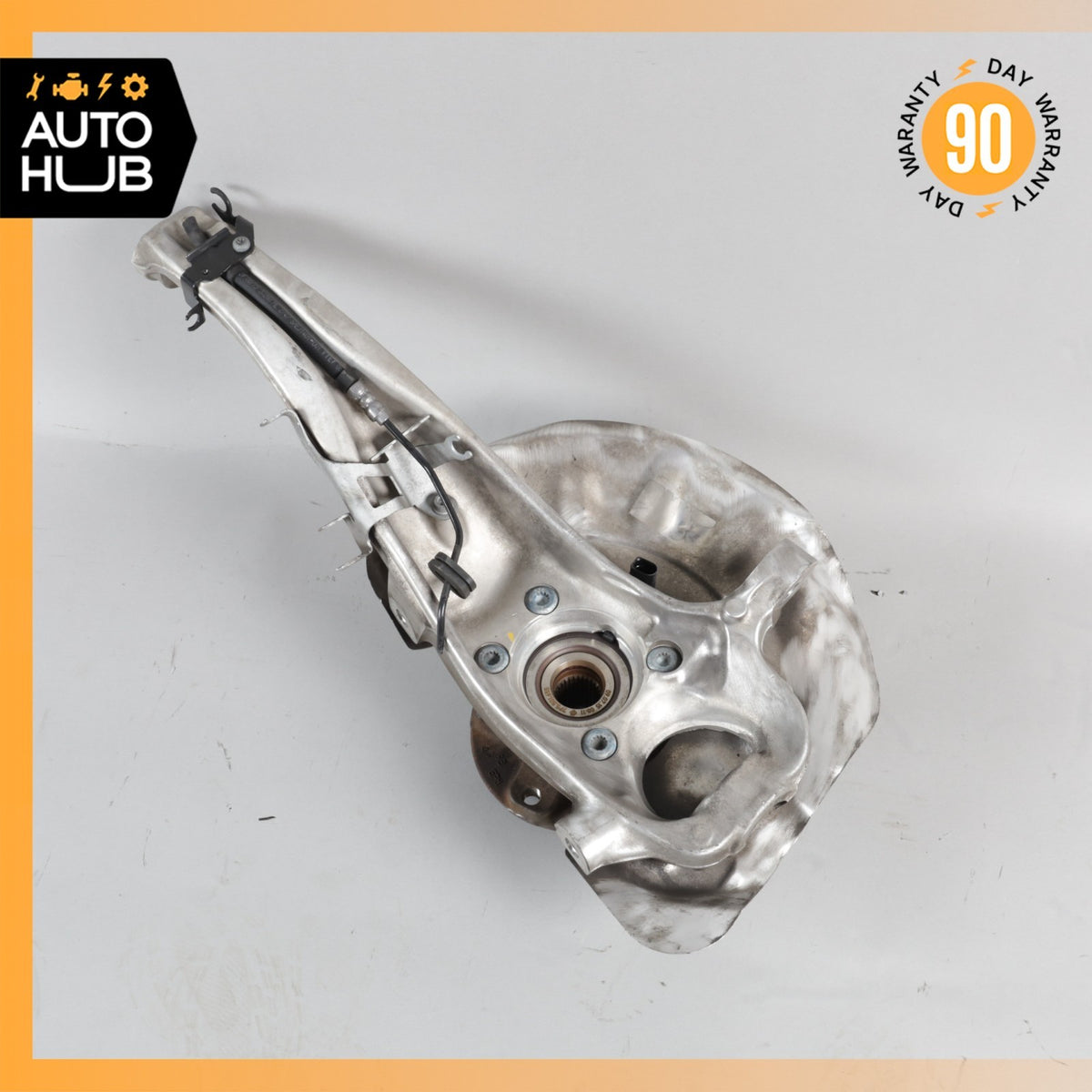 11-18 Porsche Cayenne 958 Front Right Knuckle Spindle 7P0615312B OEM - photo 12