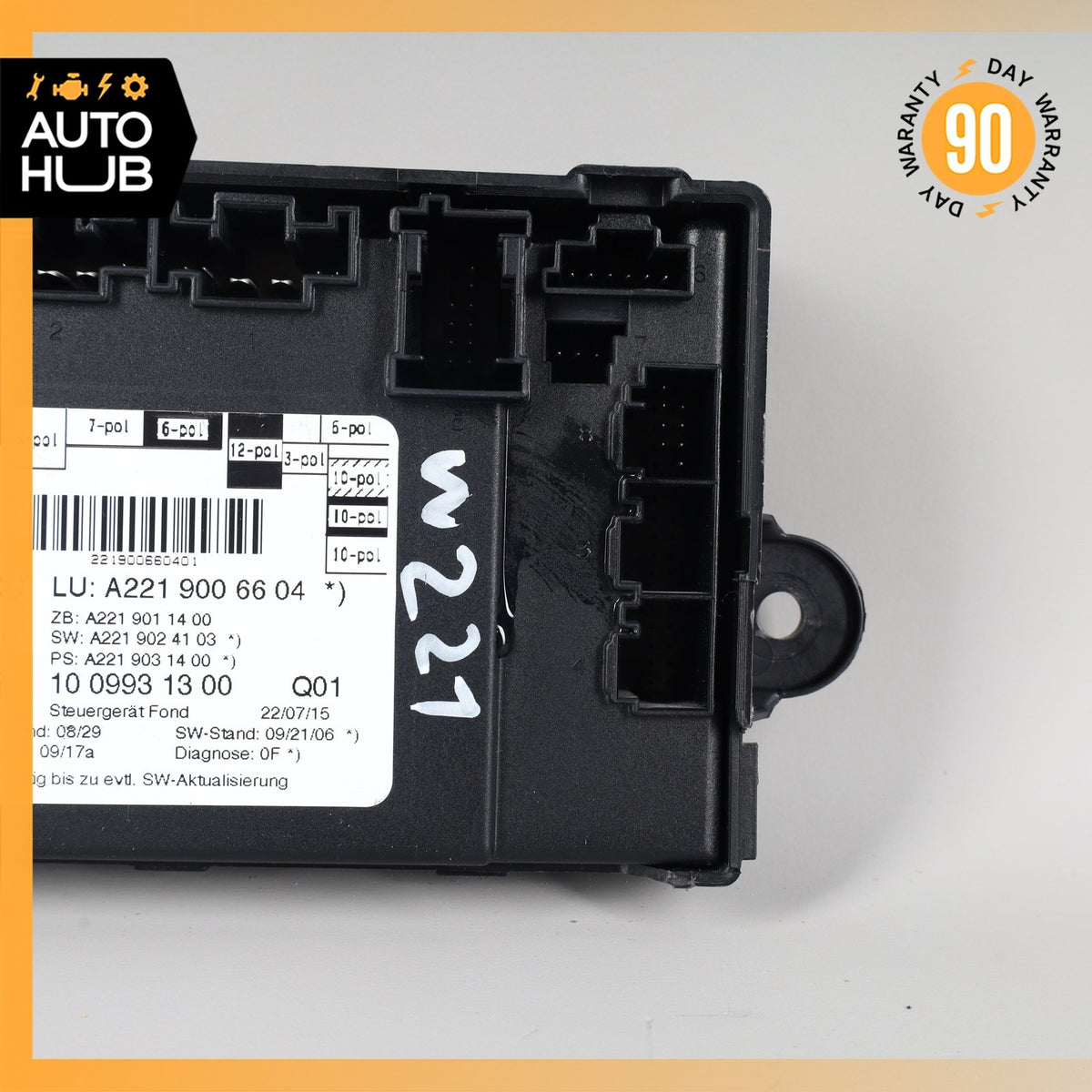 07-13 Mercedes W221 S550 S400 Rear Right or Left Side Door Control Module OEM - photo 6