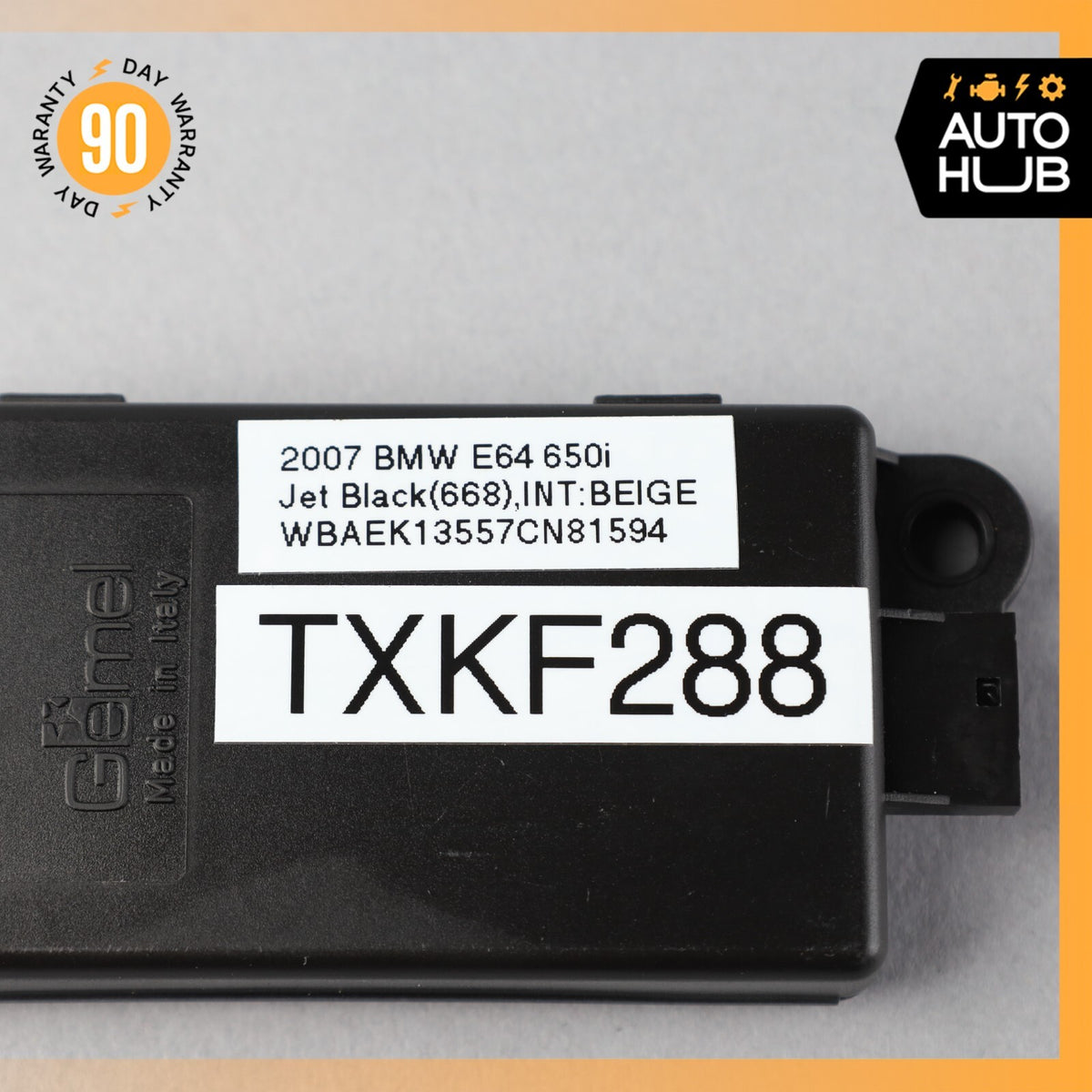 04-10 BMW E64 650i 645Ci M6 DWA Alarm System Control Module OEM 71k - photo 7