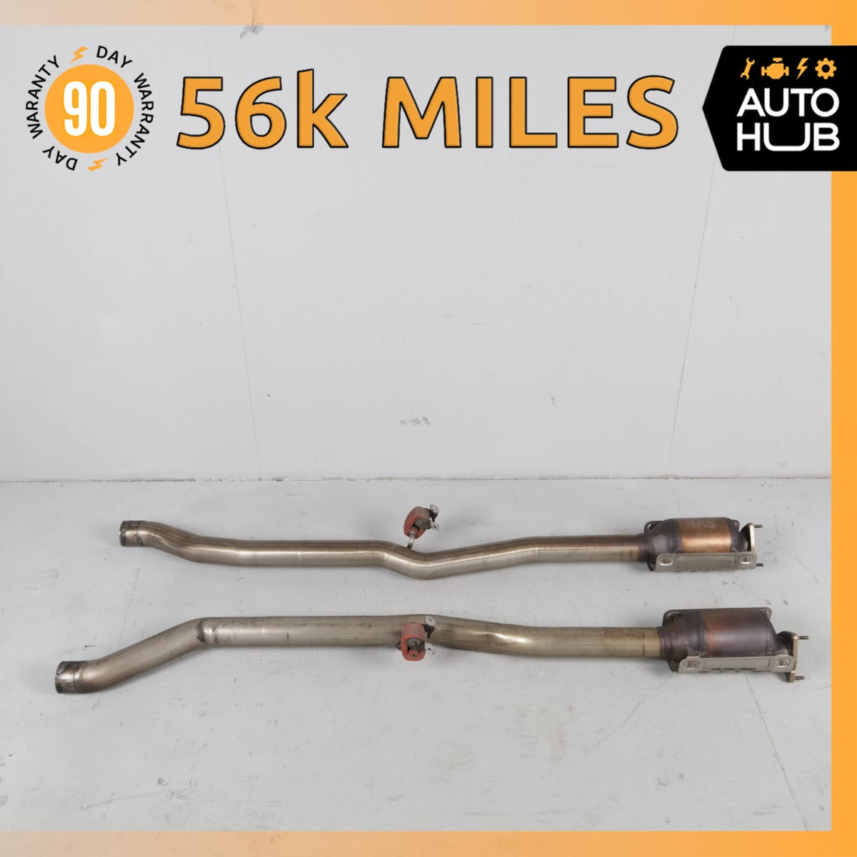 Bentley Continental GT 6.0L Middle Exhaust Downpipe Left & Right Side OEM 56k - photo 1