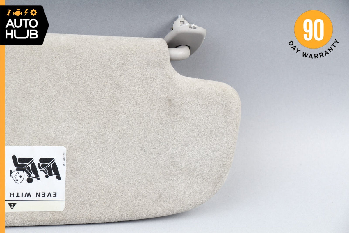 Mercedes W221 S600 CL550 Left Side Sun Visor Shade Sunvisor Gray Suede OEM - photo 8