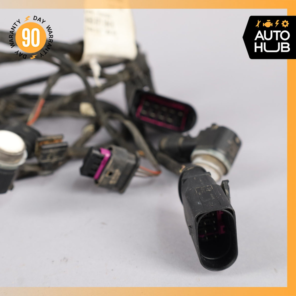 11-14 Audi D4 A8L Rear Bumper Wire Harness w/ PDC Parking Sensors OEM - photo 11