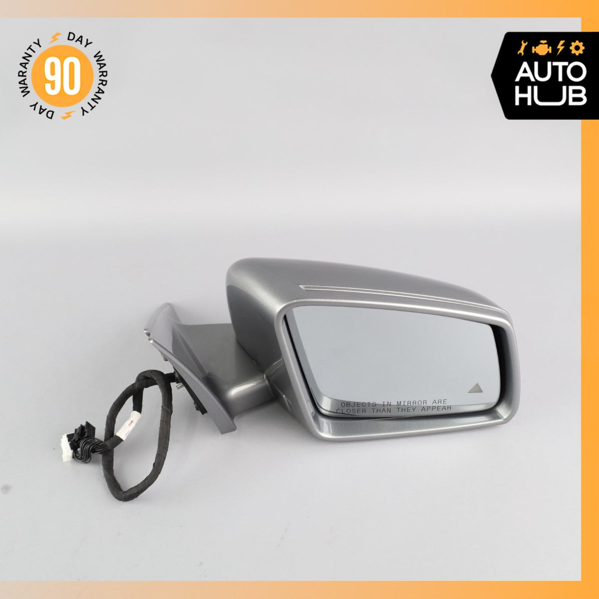10-13 Mercedes W221 S550 S400 Right Side Rear View Door Mirror w/Blind Spot OEM - photo 2
