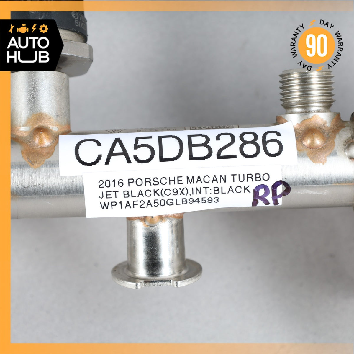 14-18 Porsche Macan Cayenne Fuel Injection Rail Line Left OEM 72k - photo 14