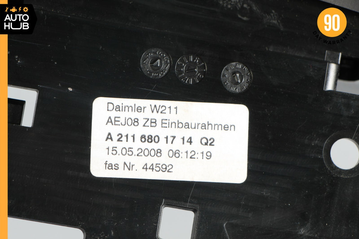 07-09 Mercedes W211 E350 E550 Hazard Control Door Lock Switch Panel Wood OEM - photo 11